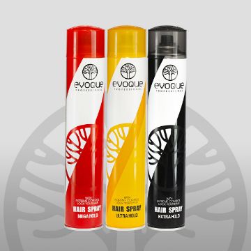 Picture of Evoque Professional Hair Spray Mega Hold (Yellow)