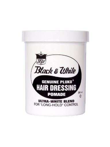 Picture of Black and White Original Pluko Hair Dressing Pomade (200 ml)