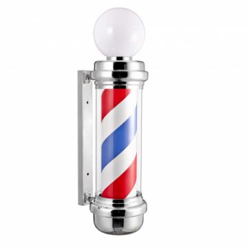 Picture of Barber Pole Red White and Blue Stripes with Single Bulb (85 cm)