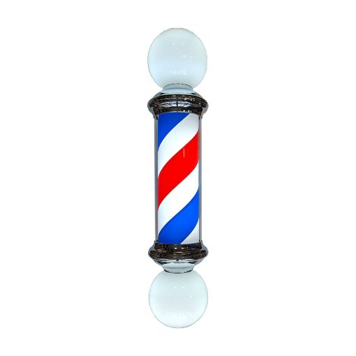 Picture of Barber Pole Red, White and Blue Stripes with Dual Bulbs (95 cm)