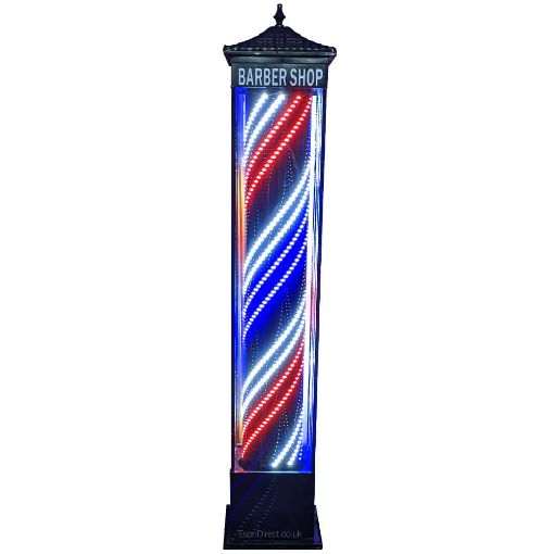 Picture of Barber Pole  Floor Standing Classic Street Lantern Style (180 cm)