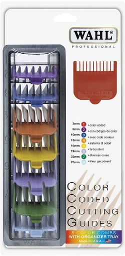 Picture of Wahl 1-8 Coloured Attachment Comb Set